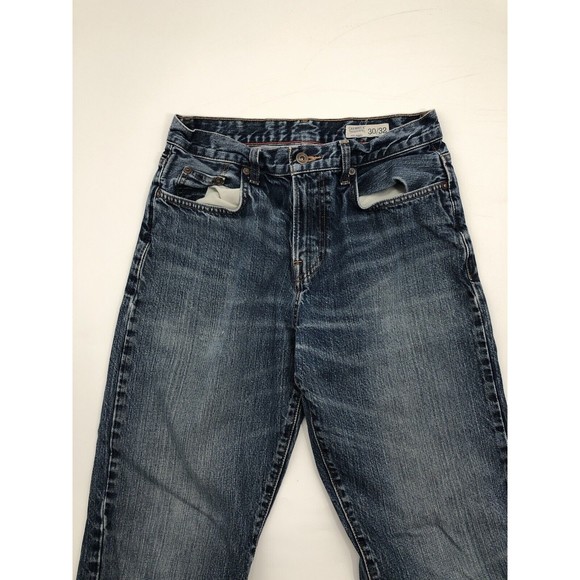 Cremieux Relaxed Denim Jeans Mens 30/32 x 29.5 Straight Blue Distressed *FLAW - Picture 3 of 12